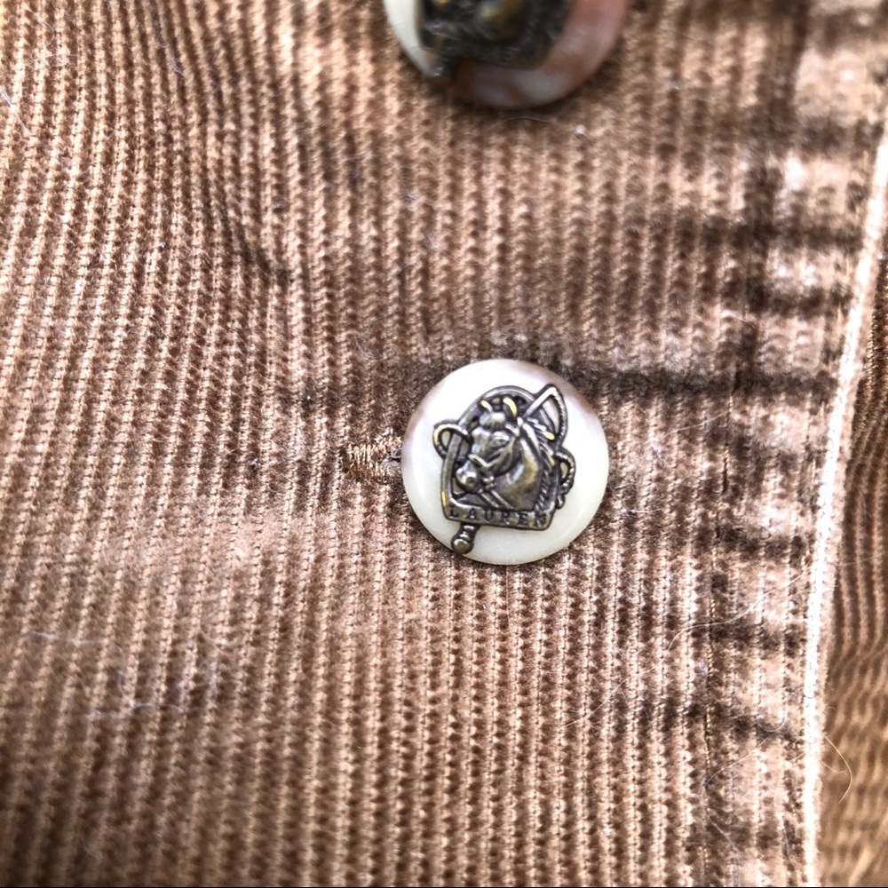 Lauren Ralph Lauren Brown Corduroy Blazer Tailored Fit - Picture 9 of 9